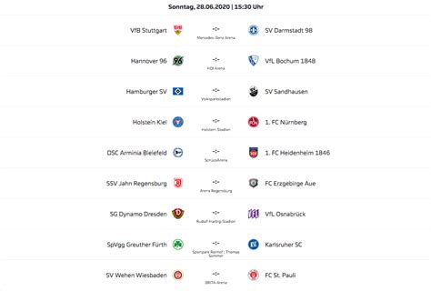 2 bundesliga aktueller spieltag